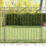 vidaXL Plotový panel šedý 1,7x1,2 m z ocele