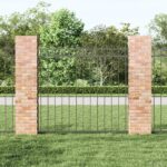 vidaXL Sivá oceľová plotová doska 1.7x1.5 m – Obrázok 3