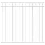 vidaXL Plotový panel biely 1,7x1,2 m z ocele – Obrázok 2