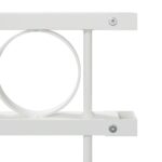 vidaXL Plotový panel biely 1,7x1,2 m z ocele – Obrázok 6