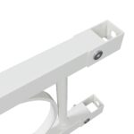 vidaXL Plotový panel biely 1,7x1,2 m z ocele – Obrázok 7