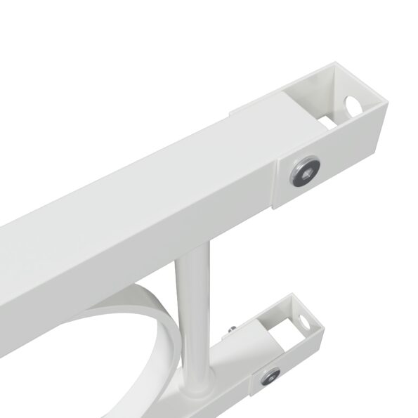 42003928_7.jpg vidaXL Plotový panel biely 1,7x1,2 m z ocele – Obrázok 7