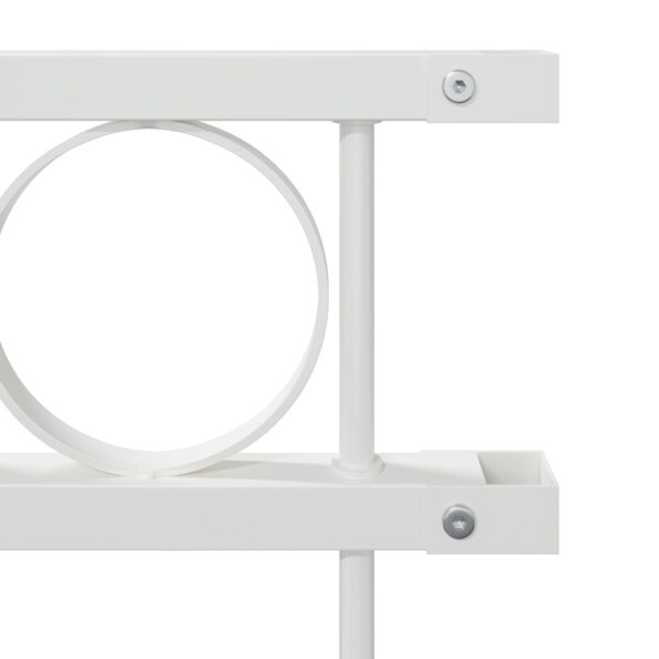 vidaXL Plotový panel biely 1,7x1,5 m z ocele – Obrázok 6