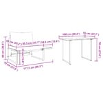 vidaXL 2-dielna záhradná jedálenská sada s jedným kreslom a antracitovými vankúšmi – Obrázok 11