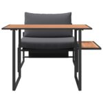 vidaXL 2-dielna záhradná jedálenská sada s jedným kreslom a antracitovými vankúšmi – Obrázok 7