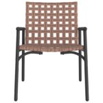 vidaXL Záhradné stoličky 2 ks Čierna 79x56x73,5 cm Poly Ratan – Obrázok 5