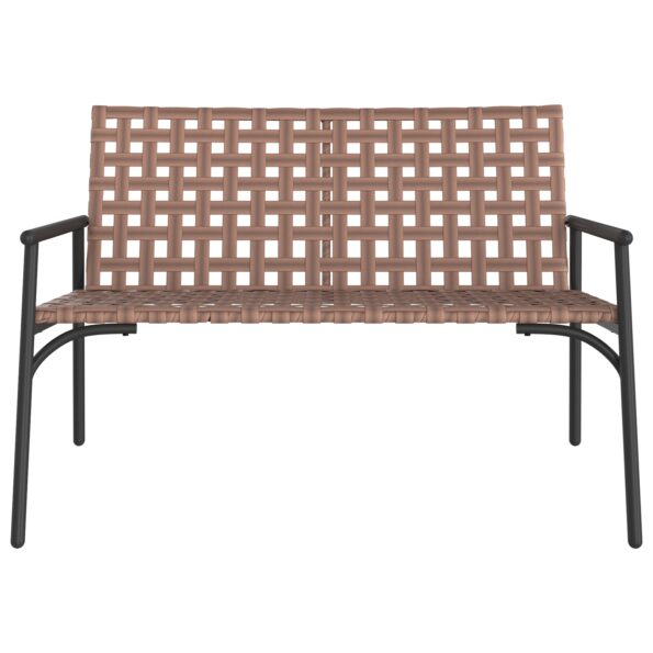 42004144_4.jpg vidaXL Záhradná lavička Čierna 113x79x75 cm Poly Ratan – Obrázok 4