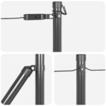 vidaXL Plotové stĺpy 13 ks Šedé Ø32 mm 80 cm Pozinkovaná oceľ – Obrázok 5