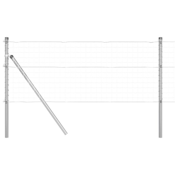 42004223_4.jpg vidaXL Stĺpiky plotu 13 ks Ø32 mm 120 cm Pozinkovaná oceľ – Obrázok 4