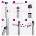 vidaXL Stĺpiky plotu 13 ks Ø32 mm 120 cm Pozinkovaná oceľ – Obrázok 6
