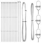 vidaXL Oplotné stĺpy 13 ks Ø32 mm 190 cm Pozinkovaná oceľ – Obrázok 2