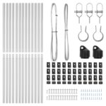 vidaXL Plotové stĺpy 13 ks Ø32 mm 200 cm Zinkovaná oceľ – Obrázok 4