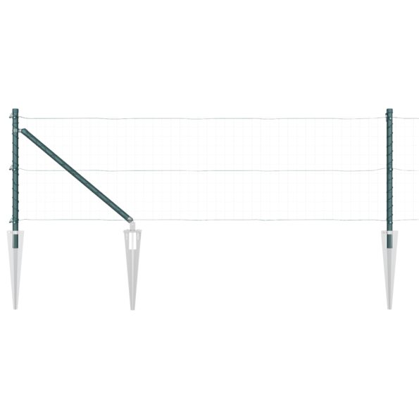 42004234_4.jpg vidaXL Stĺpiky s spike 7 ks Ø32 mm 60 cm pozinkovaná oceľ – Obrázok 4