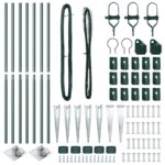 vidaXL Stĺpy na plot s kolíkom 7 ks Ø32 mm 140 cm Pozinkovaná oceľ – Obrázok 4