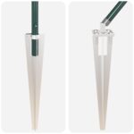 vidaXL Plotové stĺpiky so hrotom 13 ks Ø32 mm 140 cm Pozinkovaná oceľ – Obrázok 6