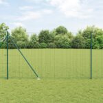 vidaXL Stĺpy plotu s kolíkom 13 ks Ø32 mm 180 cm Pozinkovaná oceľ