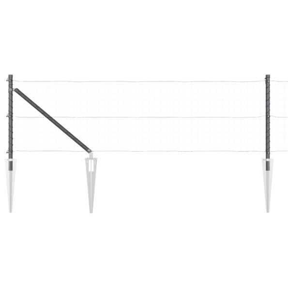 42004250_2.jpg vidaXL Plotové stĺpy so špicou 7 ks Ø32 mm 60 cm Pozinkovaná oceľ – Obrázok 2