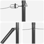 vidaXL Plotové stĺpy so špicou 7 ks Ø32 mm 60 cm Pozinkovaná oceľ – Obrázok 5