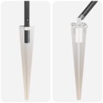 vidaXL Plotové stĺpy so špicou 7 ks Ø32 mm 60 cm Pozinkovaná oceľ – Obrázok 6