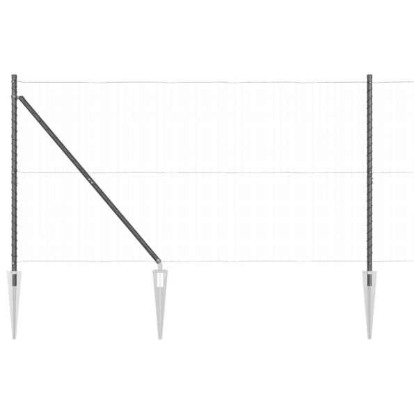 42004261_2.jpg vidaXL Plotové stĺpiky so špicou 13 ks Ø32 mm 160 cm Zinková oceľ – Obrázok 2