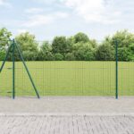 vidaXL Stĺpy plotu s základnými doskami 13 ks Ø32mm 78,5cm z pozinkovanej ocele