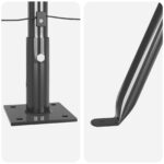 vidaXL Stĺpy plotu s podložkami 7 ks Ø32mm 68,5cm Galvanizovaná oceľ – Obrázok 6