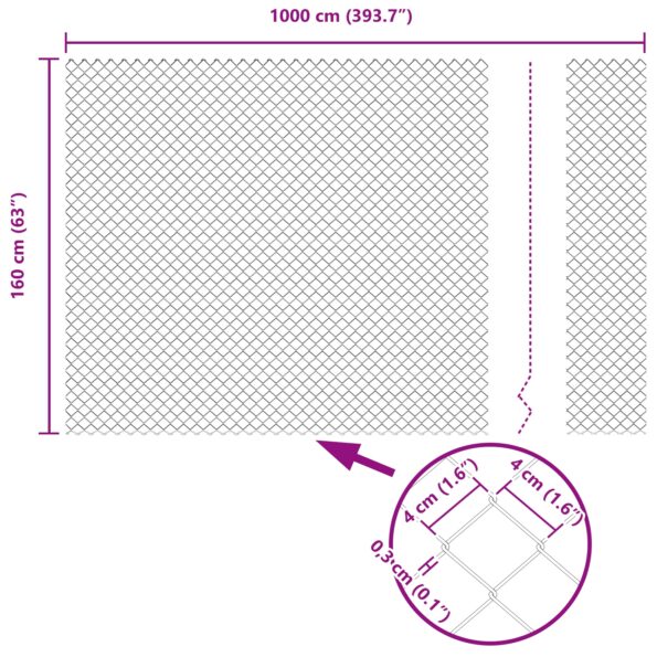 42004777_8.jpg vidaXL reťazový plot zelený 1,6x10 m oceľ – Obrázok 8