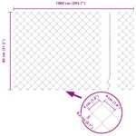 vidaXL retiazkový plot 0.8x10 m pozinkovaná oceľ – Obrázok 8