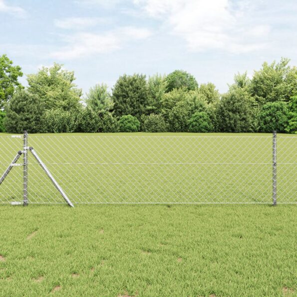 42004857_1.jpg vidaXL Pletivový plot 0.6x25 m Zinkovaná oceľ – Obrázok 1
