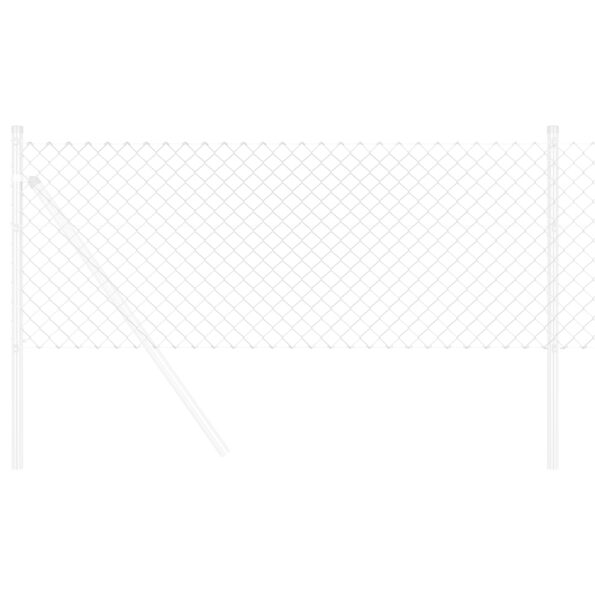 vidaXL Zinkovaná ohrada 0.8x25 m – Obrázok 3