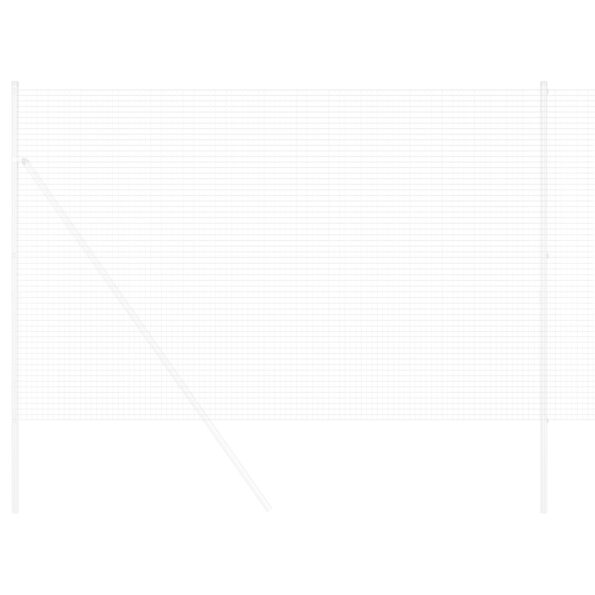 vidaXL Zváraný drôtový plot 1.6 x 25 m Pozinkovaná oceľ – Obrázok 3