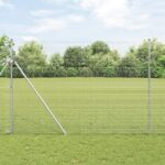vidaXL Zvarený drôtený plot 1.5x50 m pozinkovaná oceľ