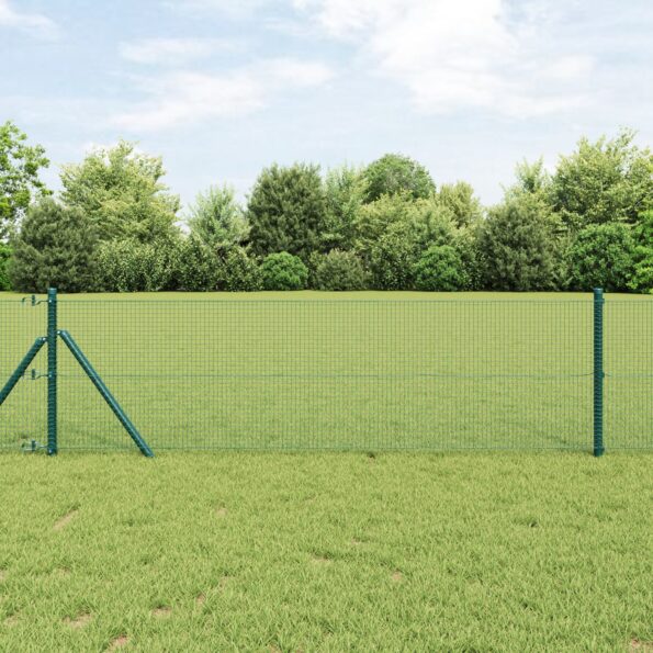 42005020_1.jpg vidaXL Zváraný drôtený plot Zelený 0,4x10 m Železo – Obrázok 1