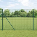 vidaXL Zvarený drôtový plot Zelený 1,6x10 m Oceľ