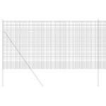 vidaXL Sivý zváraný plot 1x50 m Steel – Obrázok 3