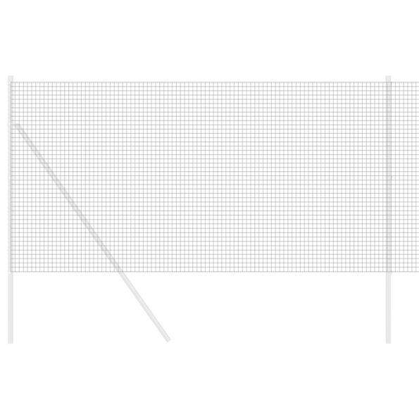 vidaXL Zváraná drôtová ohrada Sivá 1x50 m Oceľ – Obrázok 3