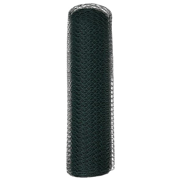 vidaXL Hexagonálny plot Zelená 0,5 x 10 m PVC – Obrázok 5