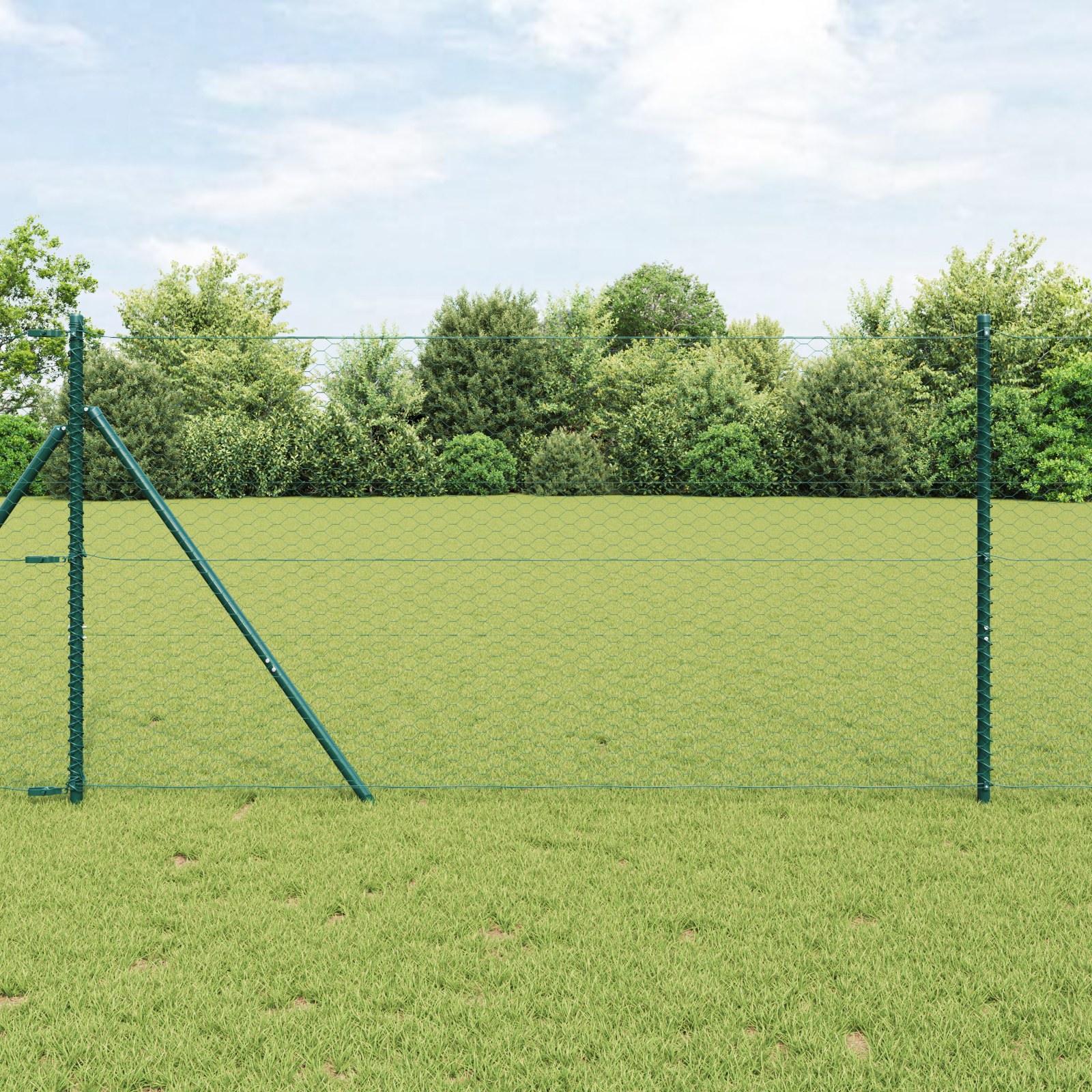 42005348_1.jpg vidaXL Hexagonálny plot Zelená 1 x 10 m PVC – Obrázok 1