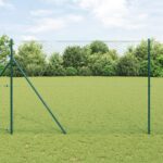 vidaXL Hexagónový plot Zelený 1.5x10 m Oceľ