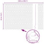 vidaXL Hexagonálny plot Zelená 0,4 x 25 m PVC – Obrázok 8