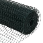 vidaXL Hexagonálny plot Zelený Kov 5000 x 0.07 x 80 cm Trvácny – Obrázok 7