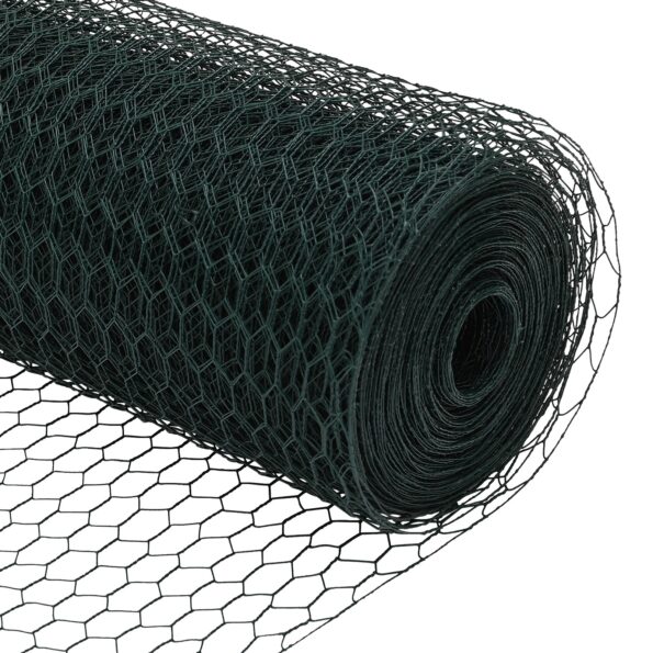 42005418_7.jpg vidaXL Hexagonálny plot Zelený Kov 5000 x 0.07 x 80 cm Trvácny – Obrázok 7