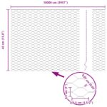 vidaXL Hexagonálny plot Zelený PVC 10000 x 0.07 x 40 cm Odolný – Obrázok 8