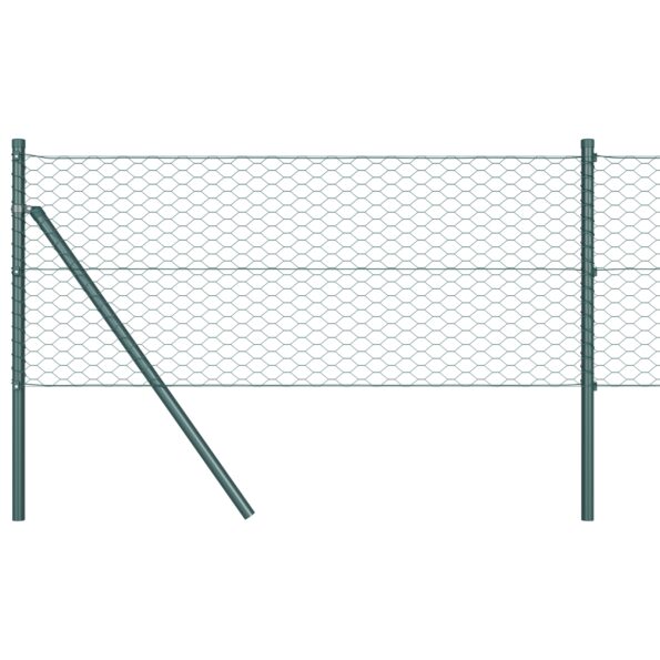 42005444_3.jpg vidaXL Hexagónové oplotenie Zelené PVC pokrytá oceľ 10000 x 0.09 x 40 cm – Obrázok 3