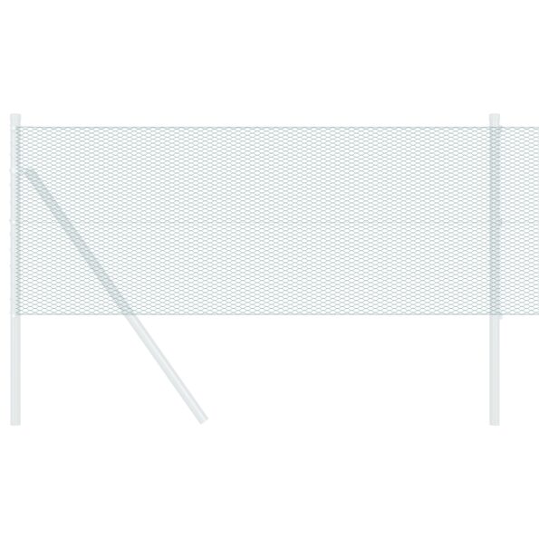 vidaXL Hexagonálna ohrada Zelená Kov 10000 x 0.07 x 80 cm Odolná – Obrázok 3