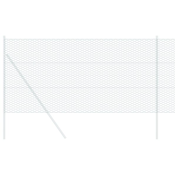 vidaXL Hexagonové oplotenie Zelené 1.2x100 m Oceľ – Obrázok 3
