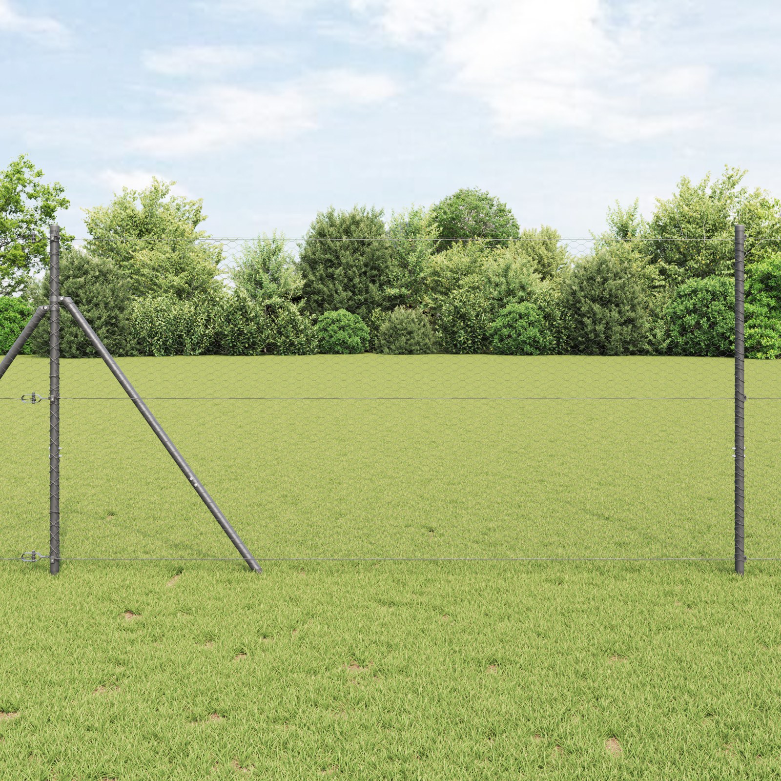 42005501_1.jpg vidaXL Hexagonálny plot Sivá 1,4 x 10 m PVC – Obrázok 1