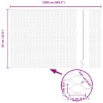 vidaXL Hexagonálny plot Sivý 0,6x25 m Oceľ – Obrázok 8