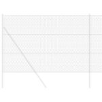 vidaXL Hexagonálny plot sivý 1.6x25 m oceľový – Obrázok 3