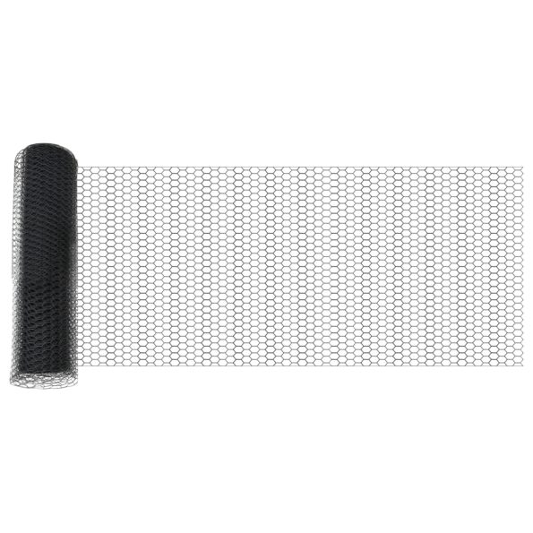 42005554_4.jpg vidaXL Hexagónové oplotenie Sivé 0.4x50 m Oceľ – Obrázok 4